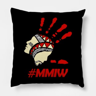 Indigenous Red Hand Pillow