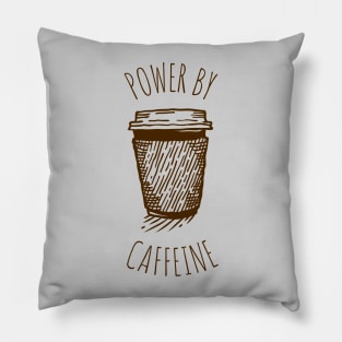 Powered by Caffeine Pillow