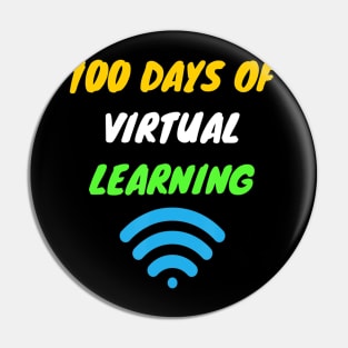 100 Days Of Virtual Learning - Happy 100 Days Of School Pin