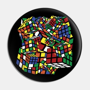 Rubiks cube, puzzle master Pin