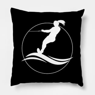 Eat Sleep Water Ski Waterski Waterskiing Skiing Waves Boat Pillow