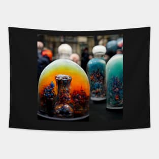 colourful glass blown bottle's Tapestry