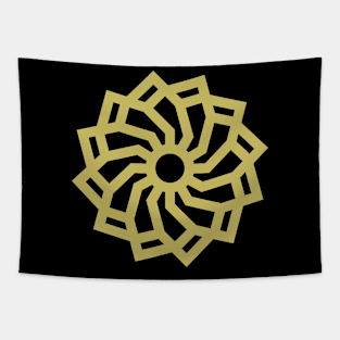 FULL MOON FLOWER (Gold) Tapestry