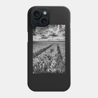 Waves Of Grain Black And White Phone Case