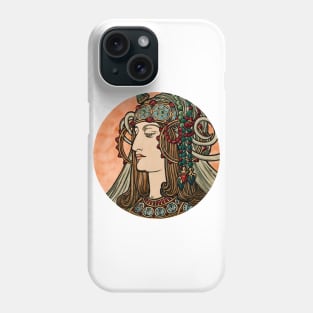 Vintage portrait art Phone Case