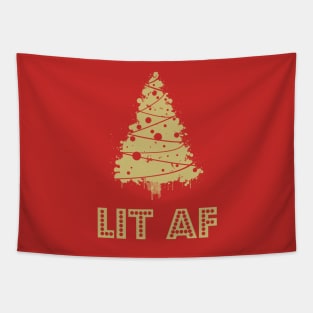 Lit AF (gold) Tapestry