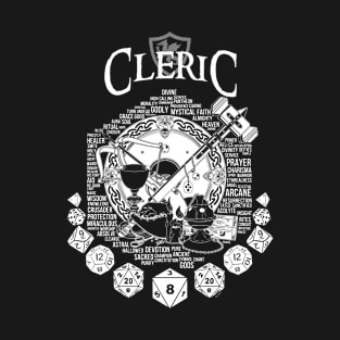 RPG Class Series: Cleric - White Version T-Shirt