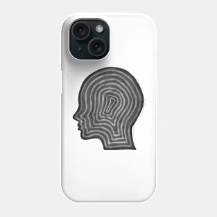 Abstract head profile Phone Case