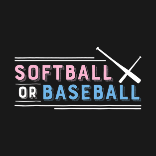 Softball or Baseball Shirt, Sports Gender Reveal T-Shirt