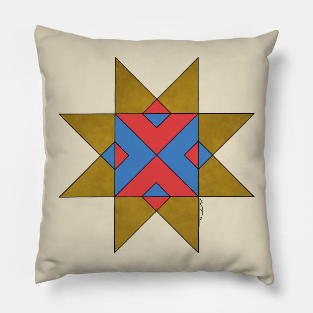 Lincolnshire Auseklis Witch Mark Pillow by AzureLionProductions