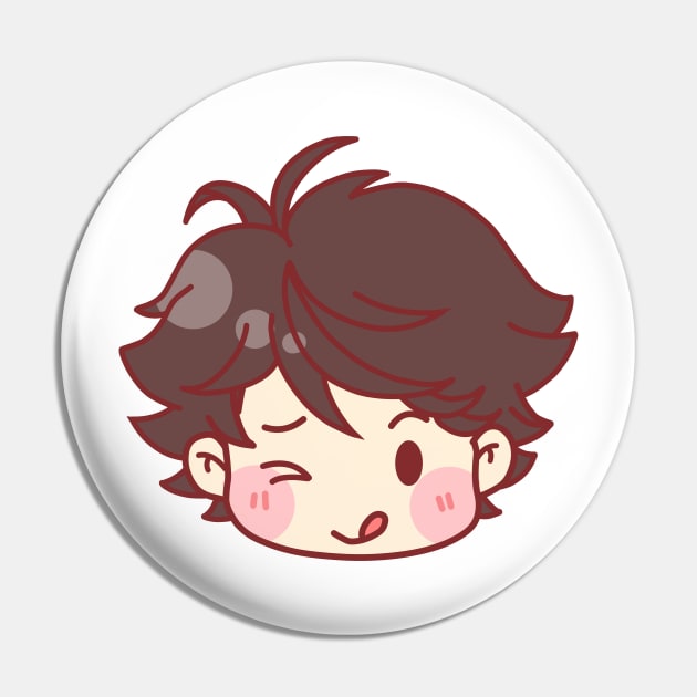 Cute Flirty Oikawa Pin by Piliponia