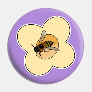 Bee and Flower Pin