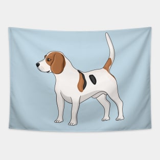 Beagle dog cartoon illustration Tapestry