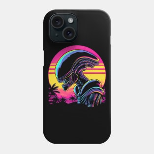 Xenomorph retrowave Phone Case