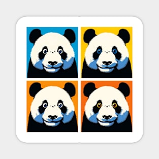 Pop Wide Eyes Panda - Funny Panda Art Magnet