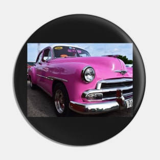 Big Pink Classic Car in Cuba Pin