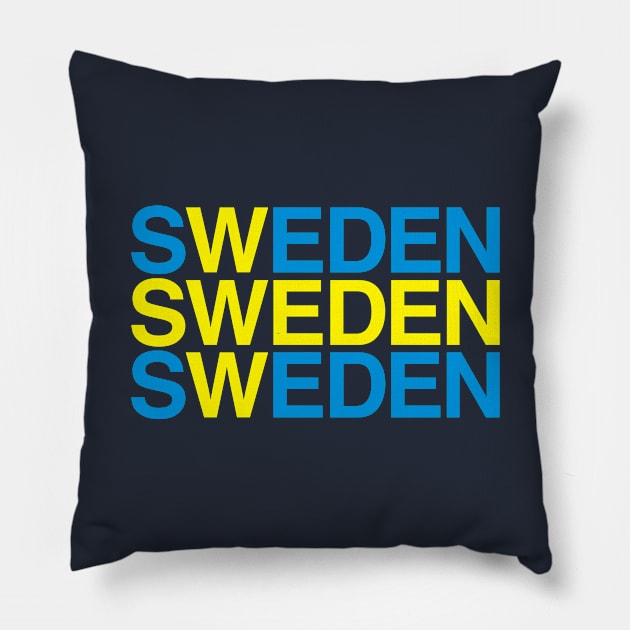 SWEDEN Flag Pillow by eyesblau