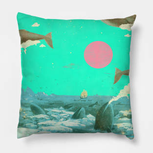 FLOATING WHALES Pillow