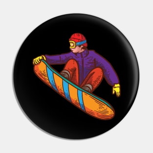 Snowboard Winter sports Snowboarder Apparel Pin