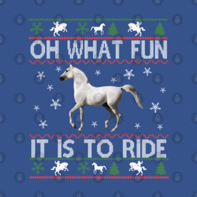 Discover Oh What Fun It Is To Ride Cowgirl With Horses Christmas - Oh What Fun It Is To Ride - T-Shirt