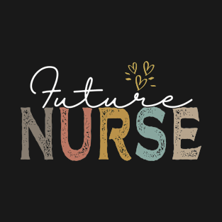 Retro Future Nurse Nursing School Student Nurse In Progress T-Shirt