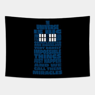 Impossible Things Just Happen - Doctor Who Quote Tapestry