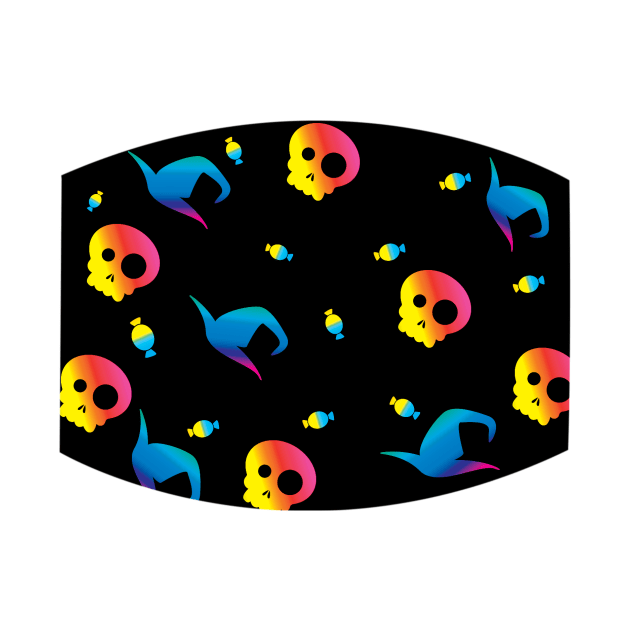 Rainbow Skull Halloween by KindlyHarlot