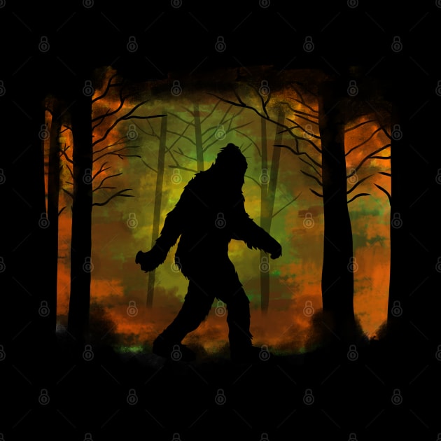 The Sasquatch in The Woods by nickbeta