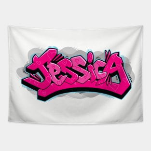 Jessica graffiti name Tapestry