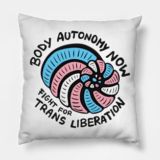 Body Autonomy Now! Fight For Trans Liberation Foraminifera T-shirt Pillow