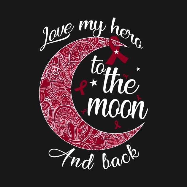 love sickle cell hero to the moon by TeesCircle