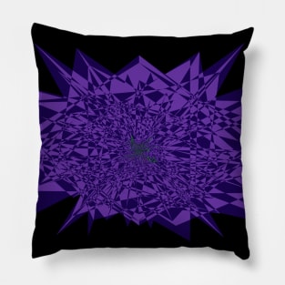 Abstract Glitch in Negative Space Pillow