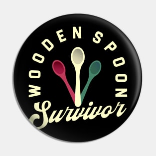 Wooden Spoon Survivor Pin