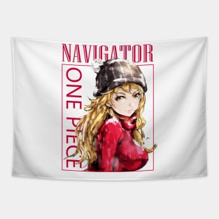 Nami One Piece Fashion Winter Tapestry