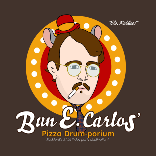 Bun E. Carlos' Pizza Drum-porium T-Shirt