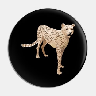 Cheetah  Colored Pin