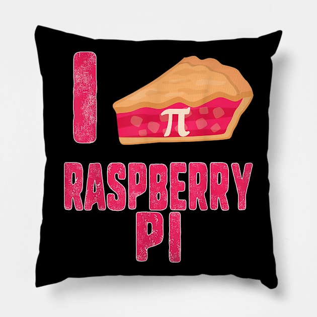 I Raspberry Pie Pi Day Maker Computer Science Math Teacher Pillow by FONSbually