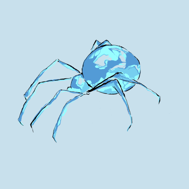 Little Blue Spider by rampaij