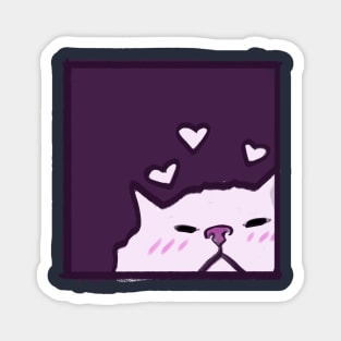 Meow cat  lover cute Magnet