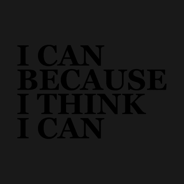 i can because i hink by ysmnlettering