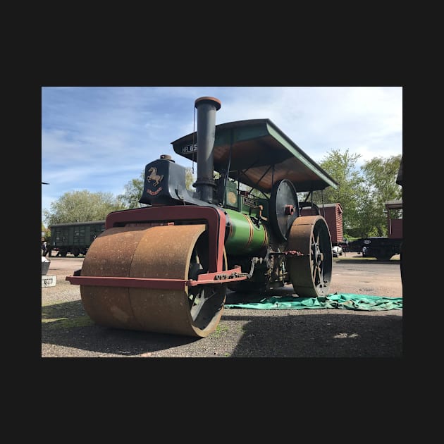 vintage steam traction engine by acolename1