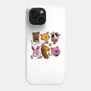 Funny Hand Drawn Animals Phone Case