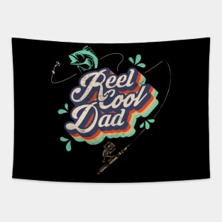 Reel Cool Dad Fishing Tshirt Tapestry