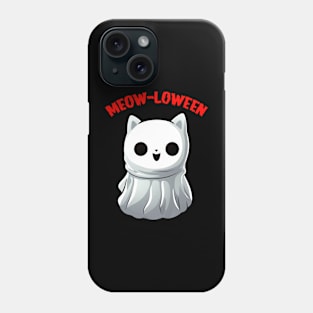 Meow-Loween Ghost Cat Phone Case