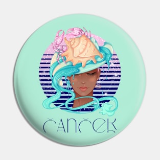 Cancer Zodiac Sign | Circle  Beautiful Girl Pin