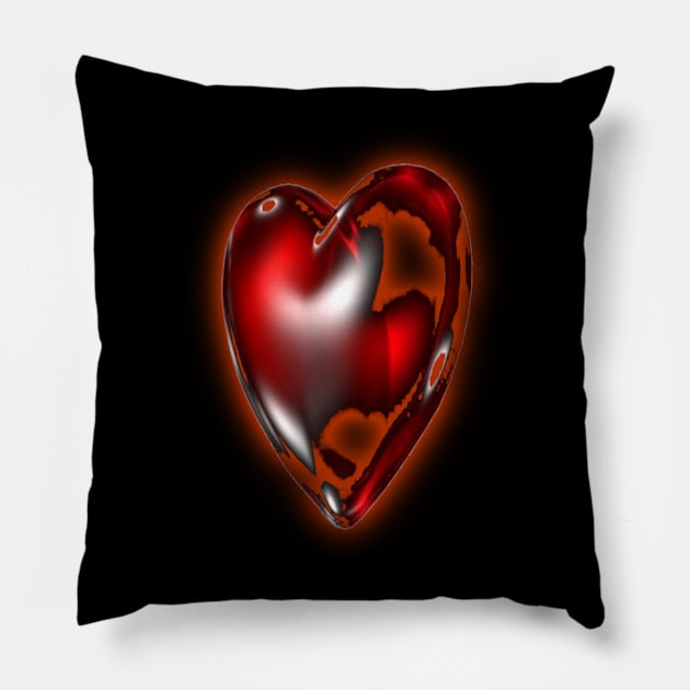 Heart Gunge Pillow by KZK101