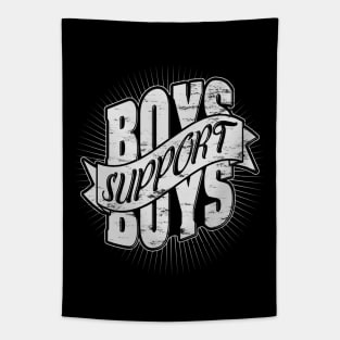 Boys support boys! Tapestry