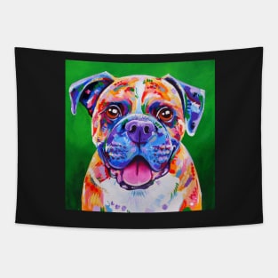 Boxer dog painting Tapestry