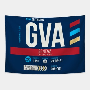 Geneva (GVA) Airport Code Baggage Tag C Tapestry