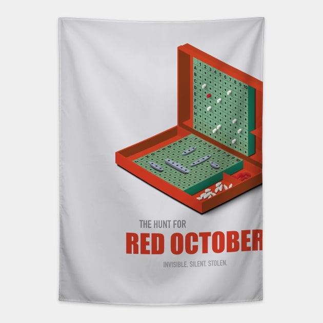 The Hunt for Red October - Alternative Movie Poster Tapestry by MoviePosterBoy